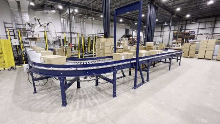 Automated palletising, mixed boxes 1